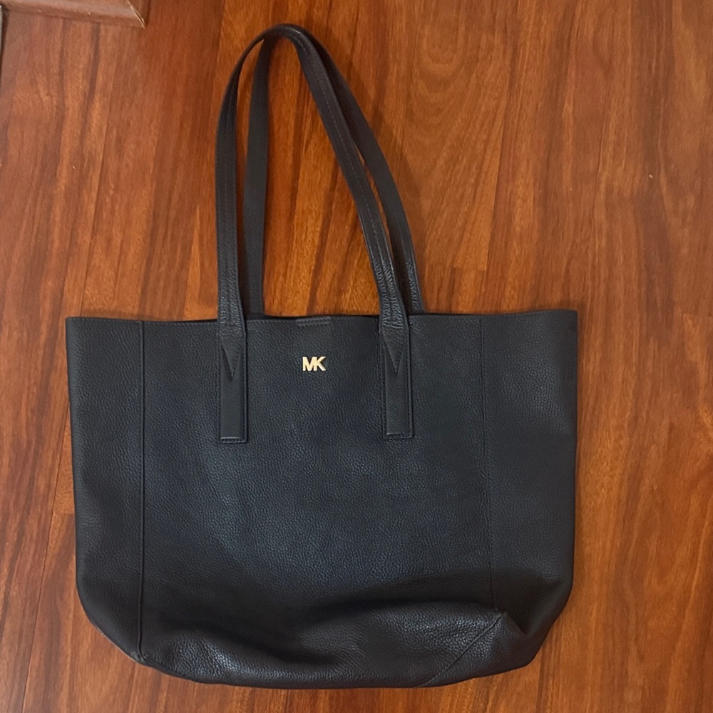 Michael Kors Black Pebbled Leather Tote